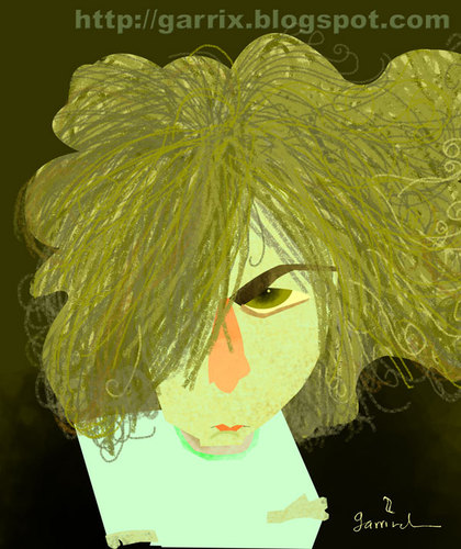 Cartoon: Syd Barrett (medium) by Garrincha tagged pink,floyd,music,rock,guitar