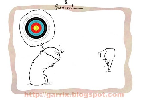 Cartoon: Target (medium) by Garrincha tagged 