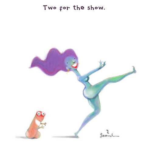 Cartoon: Two for the show. (medium) by Garrincha tagged ilos