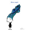 Cartoon: Another girl with blue hair. (small) by Garrincha tagged ilos