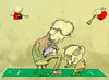 Cartoon: Solid game (small) by Garrincha tagged cuba,castro