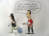 Cartoon: despareja (small) by el Becs tagged becs