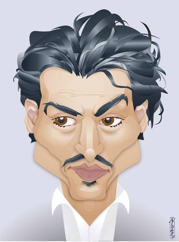 Cartoon: Johnny Depp (medium) by buzz tagged depp