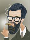 Cartoon: Mark Oliver Everett (small) by buzz tagged eels