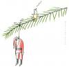 Cartoon: Christmas (small) by Ronald Slabbers tagged santa claus christmas xmas tree end lonely weihnachten baum ende einsam