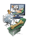 Cartoon: abdominal ultrasound (small) by zluetic tagged ultrasound,luetic