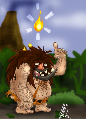Cartoon: cavemad (medium) by Mad tagged caveman,funny,mad
