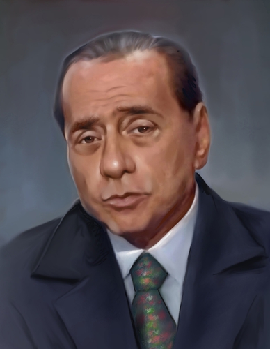 Cartoon: Berlusconi (medium) by Sigrid Töpfer tagged politiker,prominente