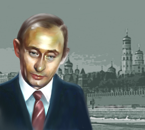 Cartoon: Putin (medium) by Sigrid Töpfer tagged politiker,prominente