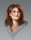 Cartoon: Sarah Palin (small) by Sigrid Töpfer tagged politiker,prominente
