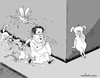 Cartoon: swine flu (small) by denver tagged denjer