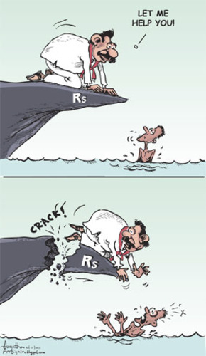 Cartoon: Rs (medium) by awantha tagged rs