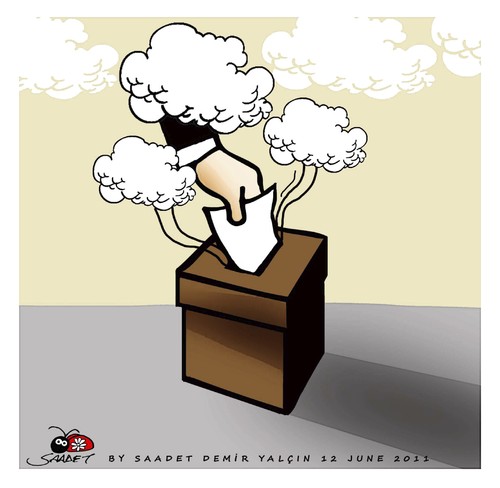 Cartoon: General Elections... (medium) by saadet demir yalcin tagged saadet,sdy,elections,democracy