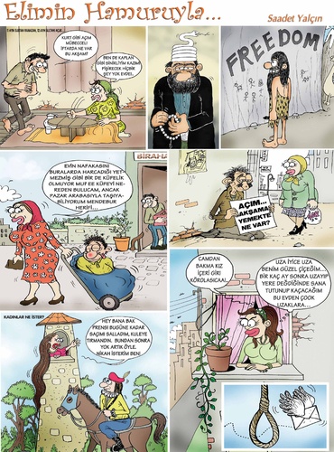 Cartoon: humor magazine my page-1 (medium) by saadet demir yalcin tagged sdy,saadet,syalcin,turkey