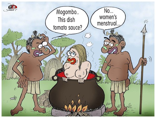 Cartoon: Menstural (medium) by saadet demir yalcin tagged syalcin,sdy,saadet,turkey,woman,humor