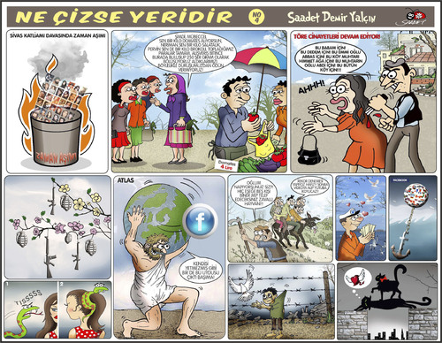 Cartoon: Ne Cizse Yeridir - 4 (medium) by saadet demir yalcin tagged saadet,sdy