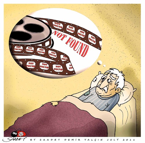 Cartoon: Not Found (medium) by saadet demir yalcin tagged saadet,sdy,turkey,cartoon