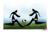 Cartoon: Africa 2010 world cup final (small) by saadet demir yalcin tagged africa2010,syalcin