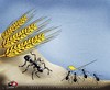 Cartoon: Have the force (small) by saadet demir yalcin tagged saadet,sdy,power,ants