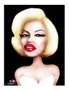 Cartoon: Marilyn Monroe (small) by saadet demir yalcin tagged mm syalcin