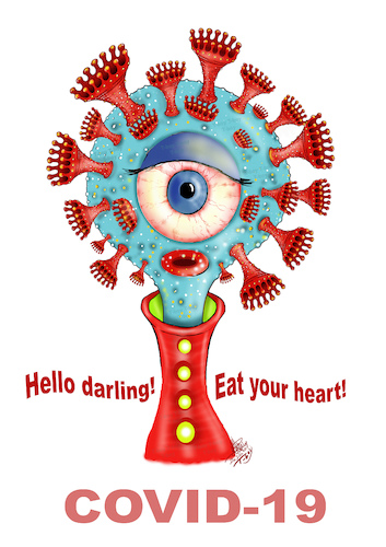 Cartoon: Hello darling (medium) by T-BOY tagged hello,darling