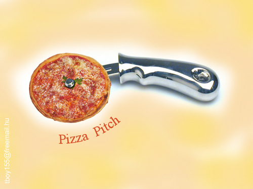 Cartoon: PIZZA PITCH (medium) by T-BOY tagged pitch,pizza