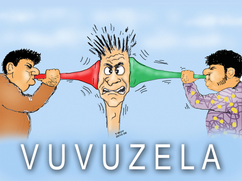 Cartoon: WORLD CUP 2010 VUVUZELA (medium) by T-BOY tagged vuvuzela