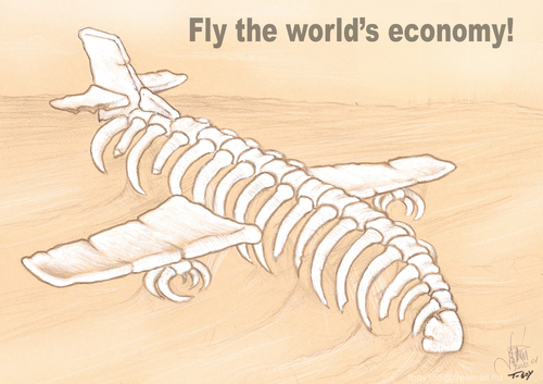 Cartoon: WORLD ECONOMY (medium) by T-BOY tagged economy,world