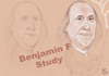 Cartoon: BENJAMIN FARANKLIN  STUDY (small) by T-BOY tagged benjamin,faranklin,study
