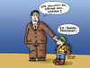 Cartoon: Vater und Sohn (small) by Nottel tagged bundespräsident,wulff,berufswunsch,politik,federal,president,career,aspirations