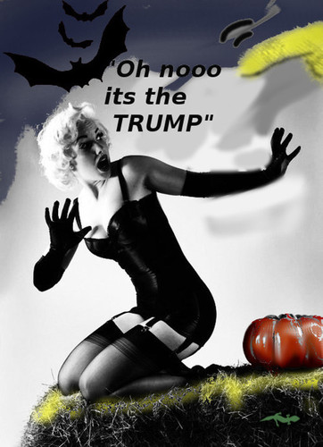 Cartoon: american halloween 2016 (medium) by wheelman tagged trump,election,us,halloween