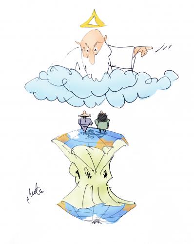Cartoon: ecology problem (medium) by geomateo tagged ecology,desertification,