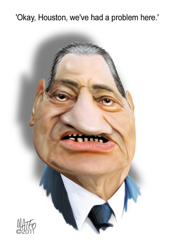 Cartoon: Mubarak (medium) by geomateo tagged mubarak
