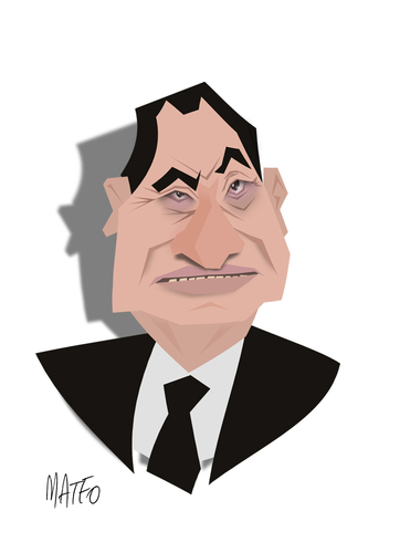 Cartoon: Mubarak (medium) by geomateo tagged egypt,mubarak