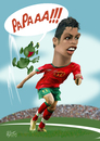 Cartoon: cristiano ronaldo (small) by geomateo tagged cristiano,ronaldo,football,caricature,digital,portugal