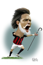Cartoon: pippo Inzaghi (small) by geomateo tagged football,inzaghi,italia,soccer,calcio,milan