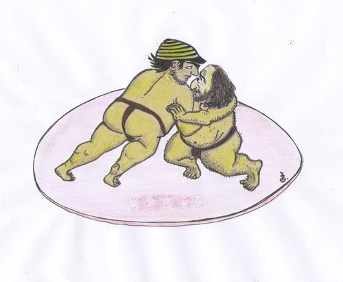 Cartoon: kemo and zaliko (medium) by Bejan tagged kemo,zaliko
