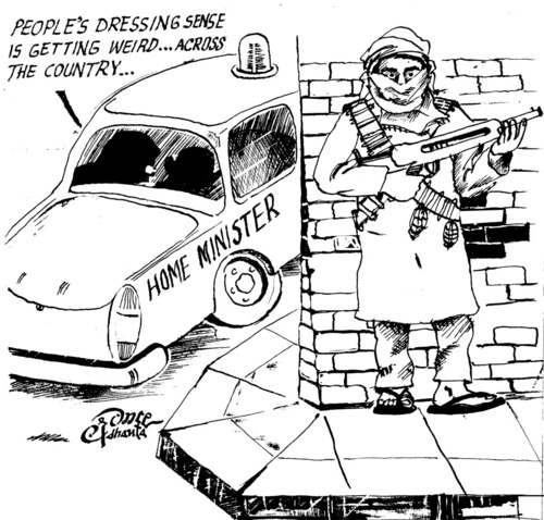 Cartoon: dressing sense (medium) by D-prince tagged weird,dressing,sense