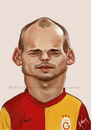 Cartoon: wesley sneijder (small) by sahannoyan tagged wesley sneijder galatasaray sahan noyan karikatur caricture