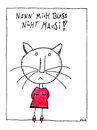 Cartoon: Mausi (small) by Oliver Kock tagged katze,frau,mausi,kosewort,tiernamen,cartoon,nick,blitzgarden