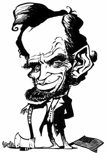 Cartoon: Abe Lincoln (medium) by stieglitz tagged caricatura,caricature,karikatur,lincoln,abraham
