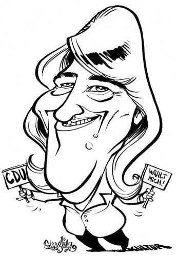 Cartoon: Eva Kühne-Hörmann (medium) by stieglitz tagged caricatura,caricature,karikatur,hörmann,kühne,eva