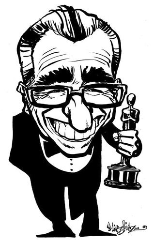 Cartoon: Martin Scorsese (medium) by stieglitz tagged martin,scorsese,karikatur,caricature
