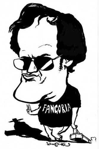 Cartoon: Quentin Tarantino (medium) by stieglitz tagged unchained,django,caricature,karikatur,tarantino,quentin