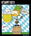 Cartoon: Ozapft is!! (small) by BRAINFART tagged oktober,fest,beer,fun,munich,humor,funny,cartoon,character,comic,picture,drawing,zeichnung,lustig,witzig,spass,bier,hossa,ozapftis,prost,brainfart,art