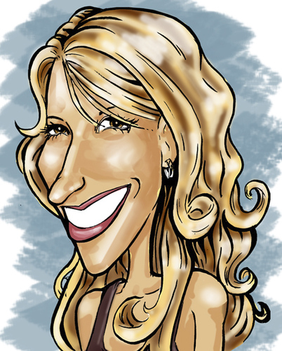 Cartoon: amanda smiles (medium) by michaelscholl tagged woman,smile
