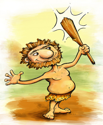 Cartoon: Cave Man (medium) by michaelscholl tagged caveman,club