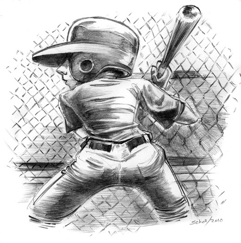 Cartoon: HOPE (medium) by michaelscholl tagged baseball,batter
