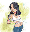 Cartoon: Dimitra (small) by michaelscholl tagged tattoo sexy beautiful woman vector