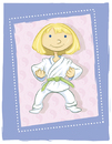 Cartoon: Karate girl (small) by michaelscholl tagged cartoon,vector,girl,karate